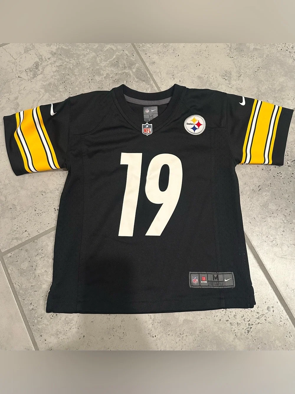 Nike Kids Black & Yellow Steelers #19 Football Jersey